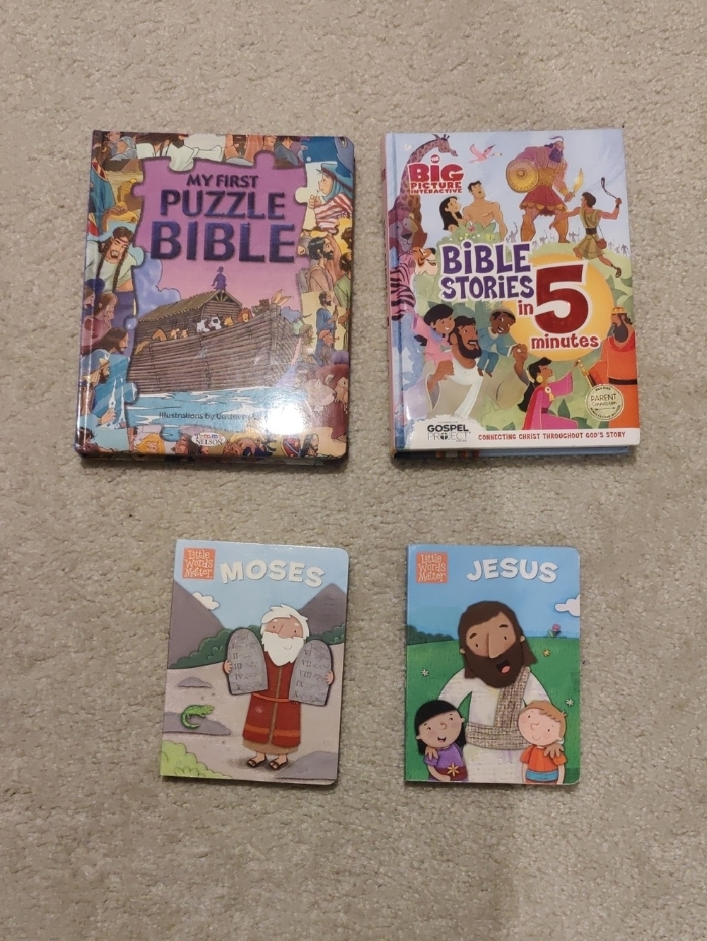 Variety Lot Bible Stories Board Puzzle Childrens Books Y2K Retro Country Vintage